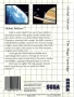 Sega  Master System&nbsp; - &nbsp;Global Defense (Back)
